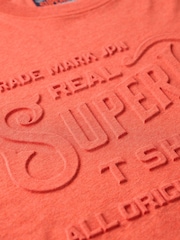 Superdry Orange Workwear Embossed Relaxed T-Shirt - Image 7 of 7