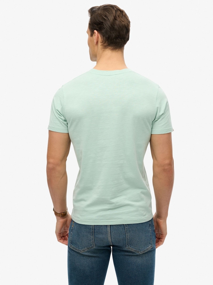 Superdry Green Terrain Logo Stripe Relaxed T-Shirt - Image 2 of 6