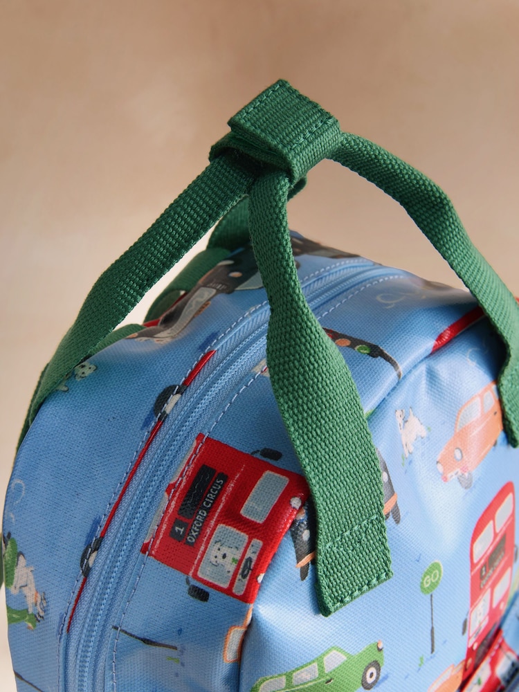 Cath Kidston Blue Stanley Print Medium Backpack - Image 2 of 3