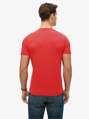 Superdry Red Venue Logo Stripe Relaxed T-Shirt - Image 3 of 6
