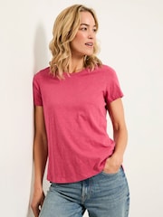 FatFace Natalie Fuchsia Pink/Navy Blue 2 Pack T Shirt - Image 2 of 7