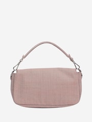 Sign of the Times Red Houndstooth Baguette Shoulder Bag - Image 2 of 10