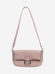 Sign of the Times Red Houndstooth Baguette Shoulder Bag - Image 4 of 10