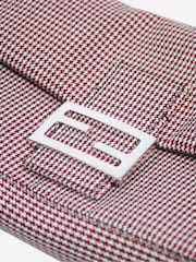 Sign of the Times Red Houndstooth Baguette Shoulder Bag - Image 9 of 10