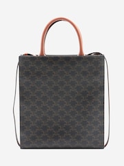 Sign of the Times Celine Triomphe Vertical Cabas Brown Tote Bag - Image 2 of 8