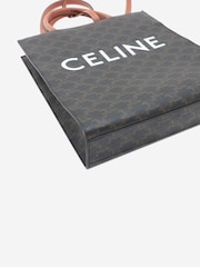 Sign of the Times Celine Triomphe Vertical Cabas Brown Tote Bag - Image 3 of 8