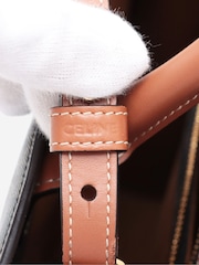 Sign of the Times Celine Triomphe Vertical Cabas Brown Tote Bag - Image 4 of 8