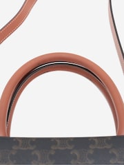 Sign of the Times Celine Triomphe Vertical Cabas Brown Tote Bag - Image 7 of 8