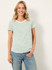 FatFace Natalie Green/Navy/Ivory 3 Pack T Shirt - Image 2 of 8