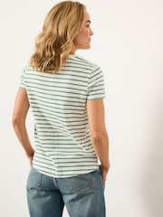 FatFace Natalie Green/Navy/Ivory 3 Pack T Shirt - Image 3 of 8