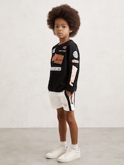 Reiss Black Oval Unisex Fit McLaren F1 Team Cotton Logo T-Shirt - Image 4 of 7