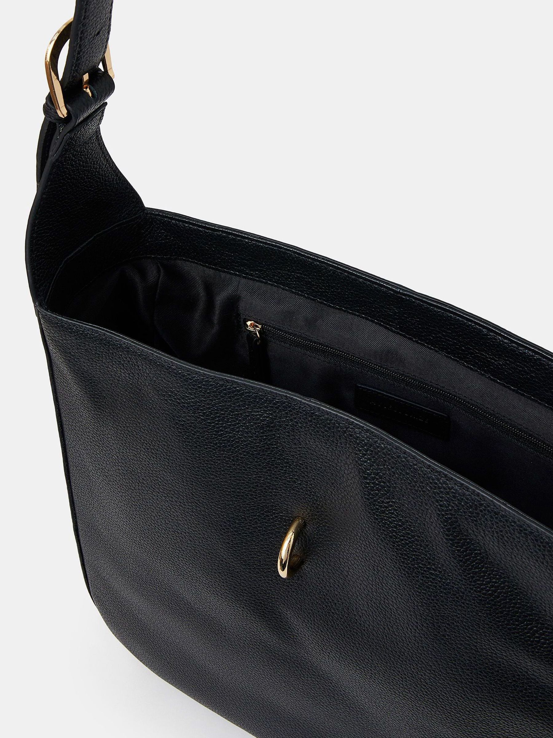 Buy Accessorize Black Clasp Leather Shoulder Bag from the Next UK