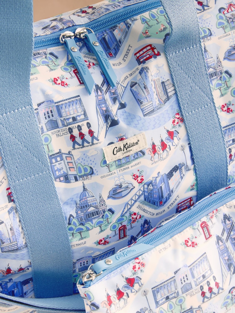 Cath Kidston Blue Overnight Bag - Image 2 of 4