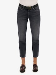Superdry Black Cotton Mid Rise Slim Jeans - Image 2 of 8