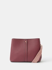 Accessorize Red Webbing Strap Cross-Body Bag - Image 1 of 2