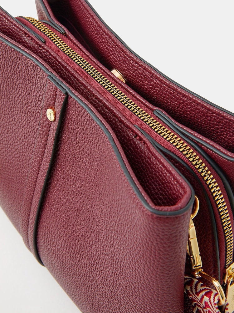 Accessorize Red Webbing Strap Cross-Body Bag - Image 2 of 2