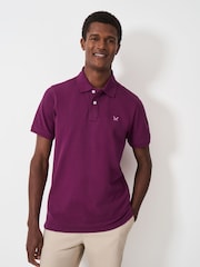 Crew Clothing Purple Classic Pique Polo Shirt - Image 1 of 5