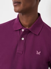 Crew Clothing Purple Classic Pique Polo Shirt - Image 4 of 5