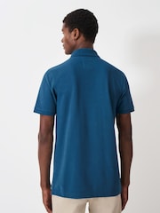 Crew Clothing Blue Classic Pique Polo Shirt - Image 2 of 5