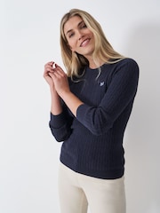 Crew Clothing Heritage Cable Knit jumpers - Imagem 1 de 5