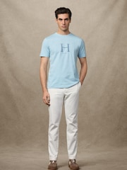 Hackett Classic Fit Blue Heritage Graphic Print T-Shirt - Image 6 of 6