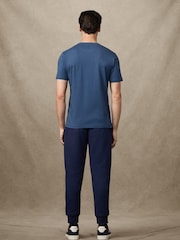 Hackett Classic Fit Blue Heritage Graphic Print T-Shirt - Image 5 of 6