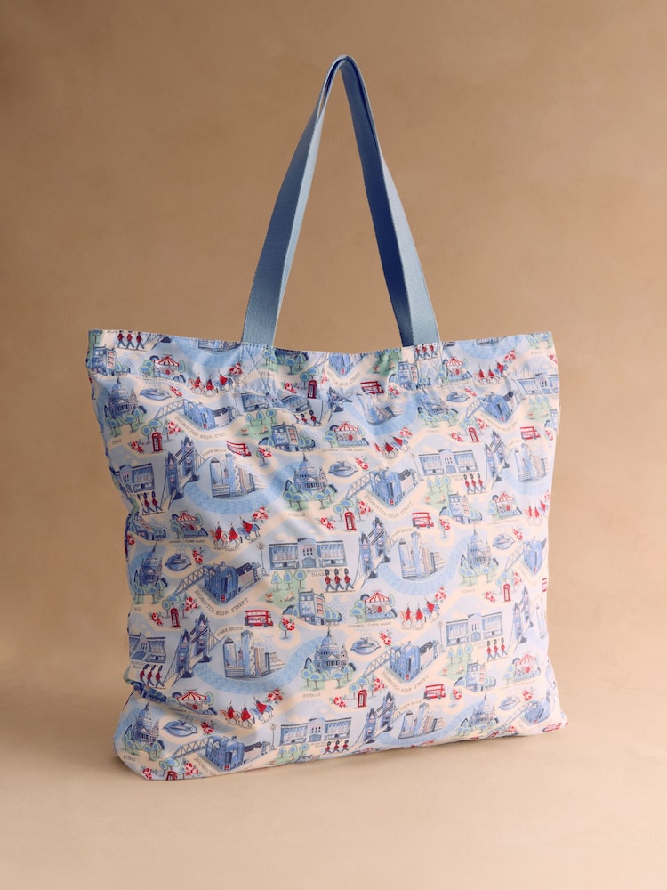 Cath Kidston Blue Foldaway Tote - Image 1 of 3