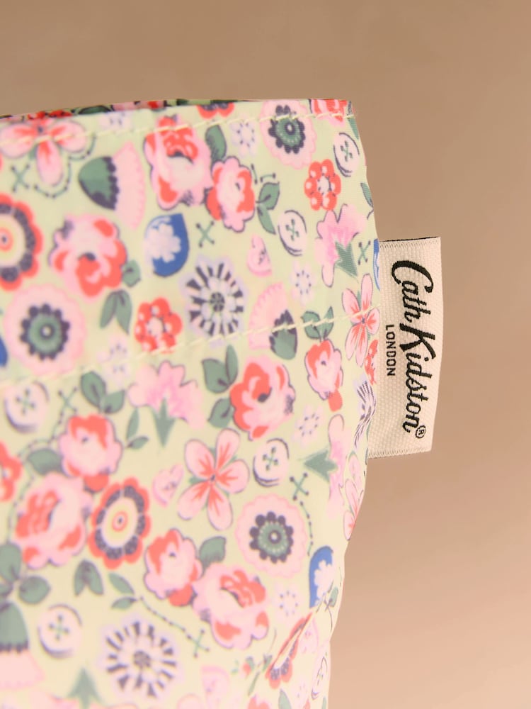 Cath Kidston Yellow Queen Ditsy Print Foldaway Tote Bag - Image 2 of 3