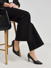 Joanna Hope Pointed Toe Stiletto Court Black Shoes - Image 1 of 4