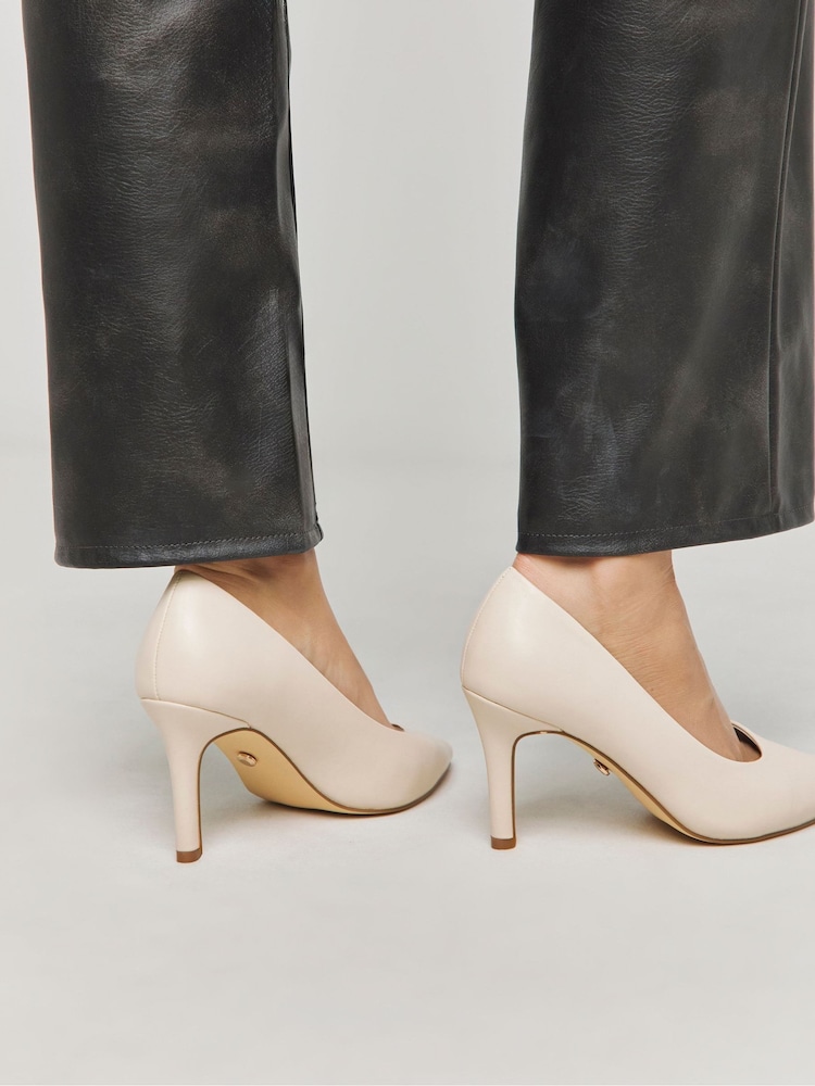 Joanna Hope Cream Pointed Toe Stiletto Court Shoes - Image 4 of 4