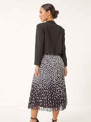 Roman Black Petite Stretch Bolero Jacket - Image 3 of 5