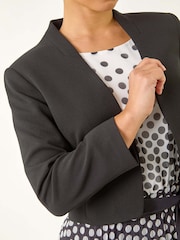 Roman Black Petite Stretch Bolero Jacket - Image 5 of 5