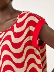 Roman Wave Print Shell Blouse - Imagem 5 de 5