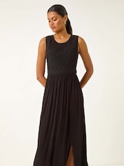 Roman Crochet Bodice Midi Dress - Imagem 1 de 5