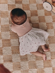 Pink Strawberry Crochet - Rochie Bebeluși tricotată Twofer (0m-2ani) - Imaginea 5 din 10