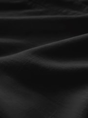 Melns - Platas lina Blend bikses - Attēls 8 no 8