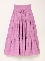 FatFace Billy Lilac Purple Midi Skirt - Image 6 of 6