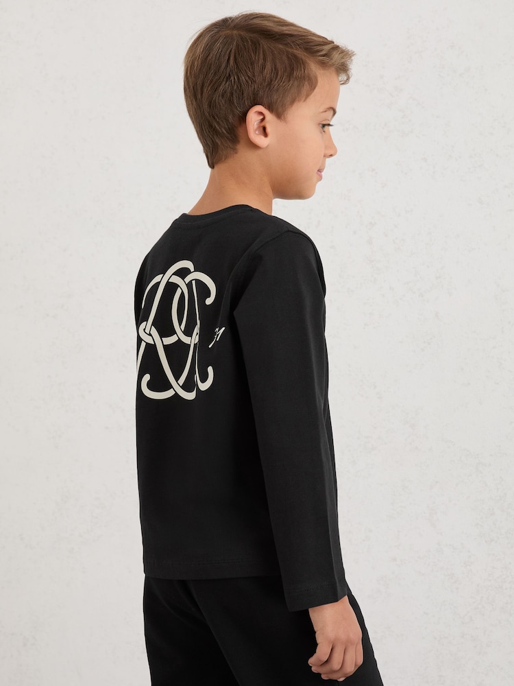 Reiss Black Stefan T-Shirt - Image 1 of 5 Reiss Black Stefan T-Shirt - Image 1 of 5