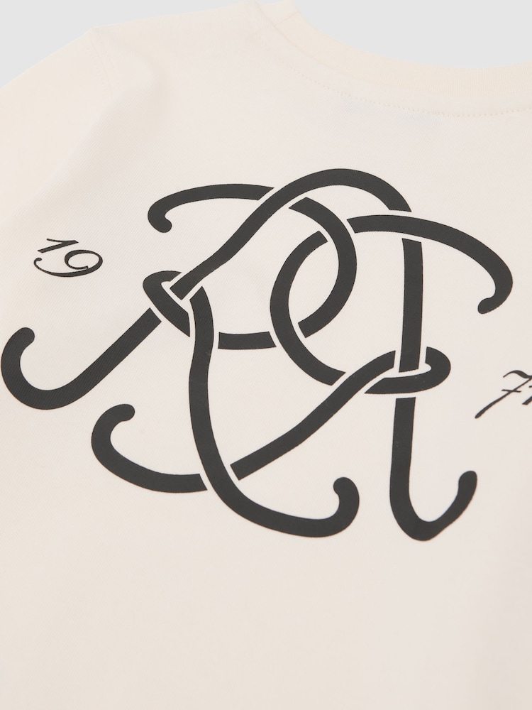 Reiss Off White Stefan T-Shirt - Image 5 of 5 Reiss Off White Stefan T-Shirt - Image 5 of 5