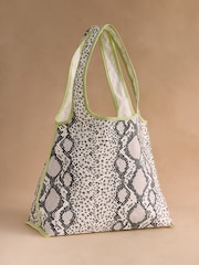 Cath Kidston Black/White Snake Print Marylebone Shopper - Image 1 of 3