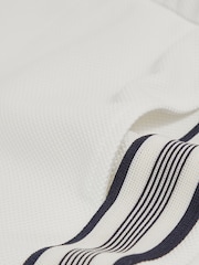 Reiss White Terry Side-Stripe Textured Shorts - Image 4 of 4