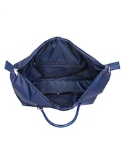 IT Luggage Large Blue Lustrous Luxe Night Holdall - Image 10 of 10