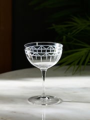 Kew Gardens Set of 2 Clear Palmhouse Coupe Glasses - Image 1 of 5