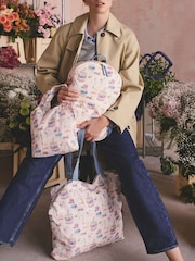 Cath Kidston Pink Fancy Dogs Print Large Book Bag - Image 1 of 7