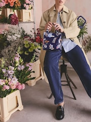 Cath Kidston Navy Little Treasure Print Small Book Bag - Image 1 of 6