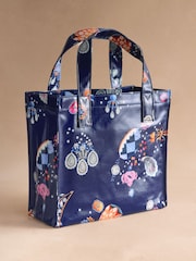 Cath Kidston Navy Little Treasure Print Small Book Bag - Image 4 of 6