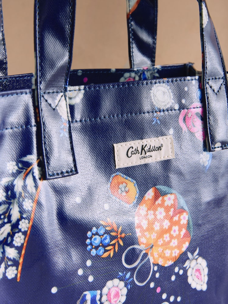 Cath Kidston Navy Little Treasure Print Small Book Bag - Image 6 of 6