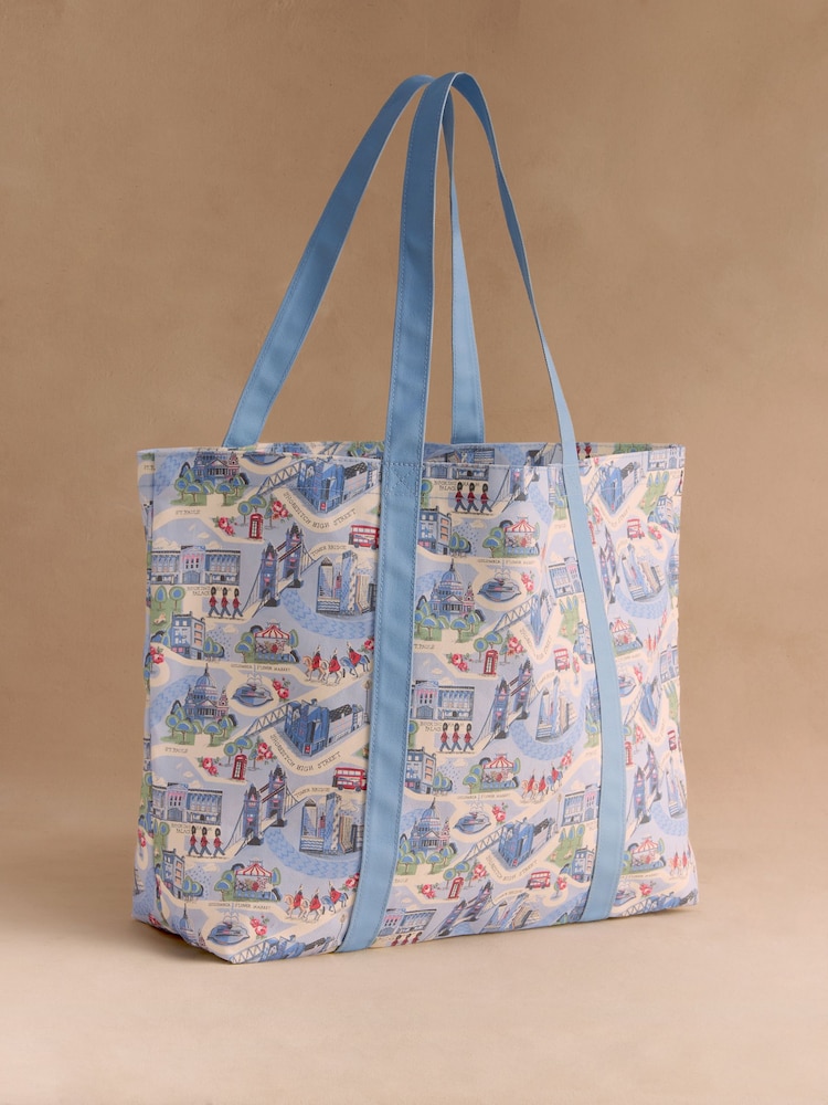 Cath Kidston Blue Large Tote - Image 1 of 3