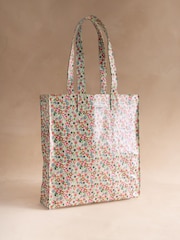 Cath Kidston Yellow Queen Ditsy Floral Print Large Book Bag - Image 1 of 4