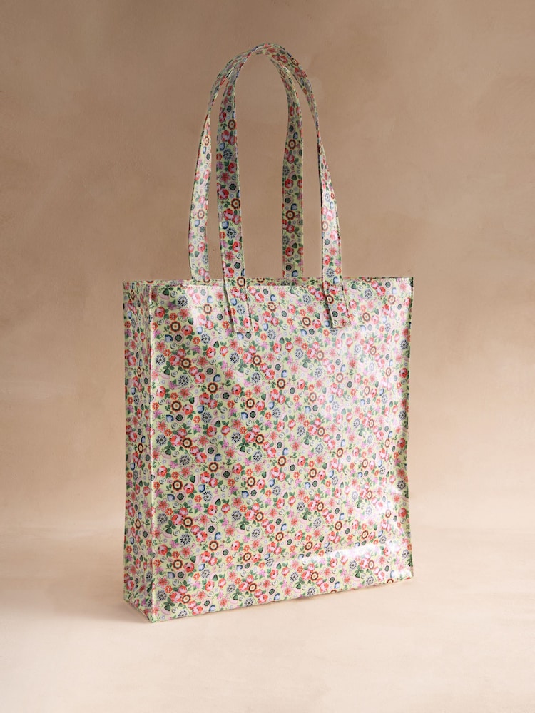 Cath Kidston Yellow Queen Ditsy Floral Print Large Book Bag - Image 2 of 4